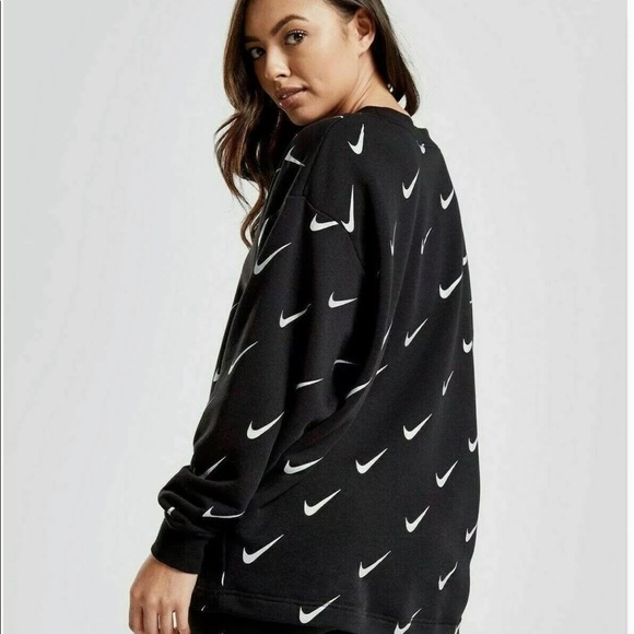 Nike Rally Print Metalic Crew Oversize Sweatshirt - Picture 3 of 8
